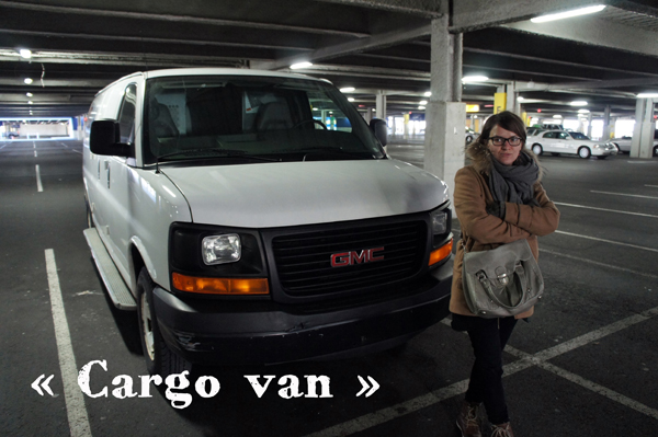 On loue un gros Cargo Van pour faire les courses chez Ikea