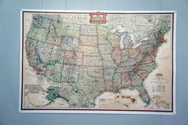 Carte des Etats-Unis