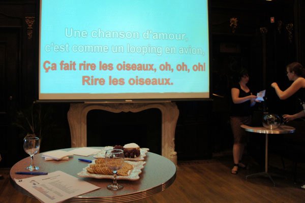 Karaoke at the French Cultural Center