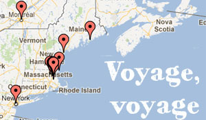 Carte des voyages aux Etats-Unis