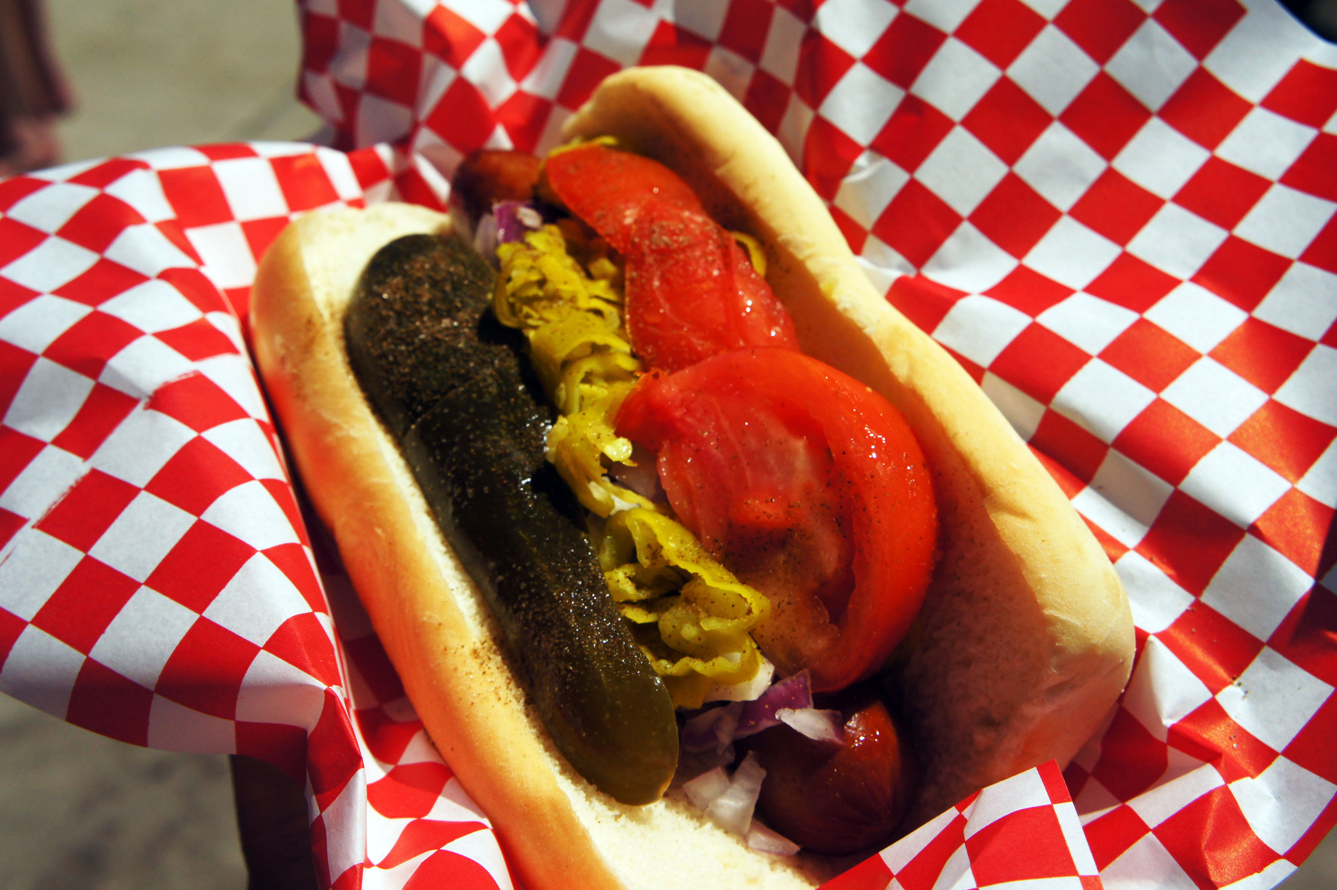 Santa Cruz, California, Funfair, Hotdog Santa Cruz, California, Funfair, Hotdog