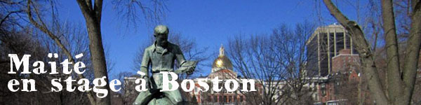 Maite en stage à Boston
