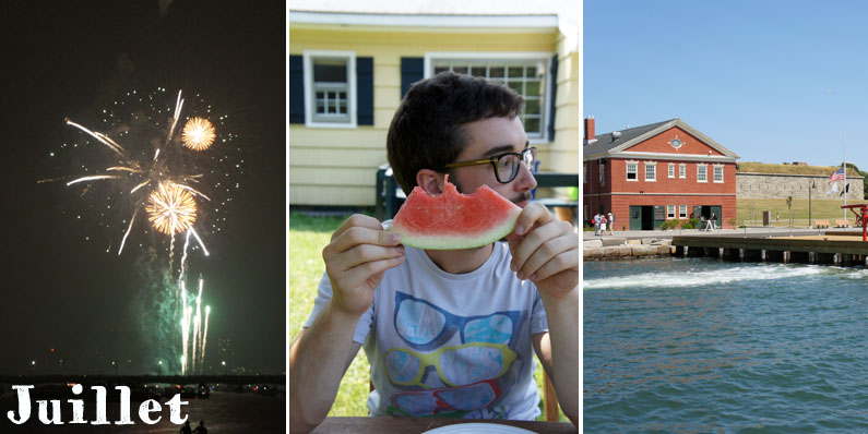 Independance Day / Week-end à Tanglewood / Promenade dans les îles de Boston