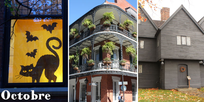 Halloween à Boston, New Orleans et Salem