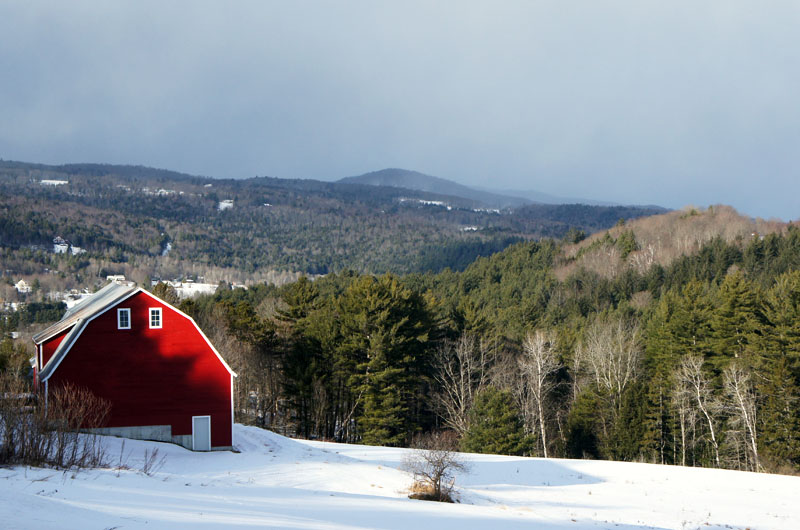 Red Barn in Vermont - New England