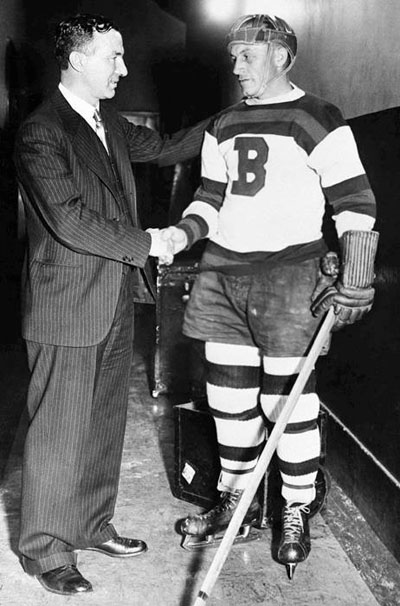 Old Dirty Boston - Eddie Shore-shown here with Art Ross in 1934