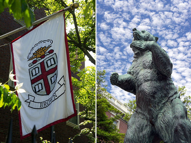 Brown university, Providence, Rhode Island - motto and bear