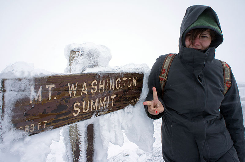 Mount Washington summit: I've made it to the top!