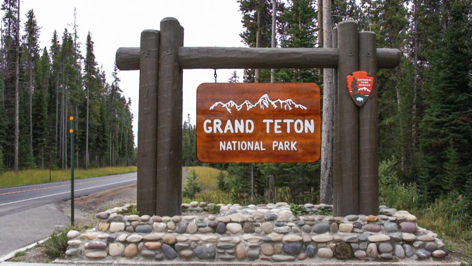 Grand Teton National Park - entrance