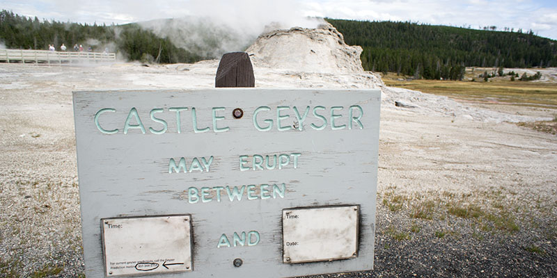 Castle Geyser - Yellowstone National Park