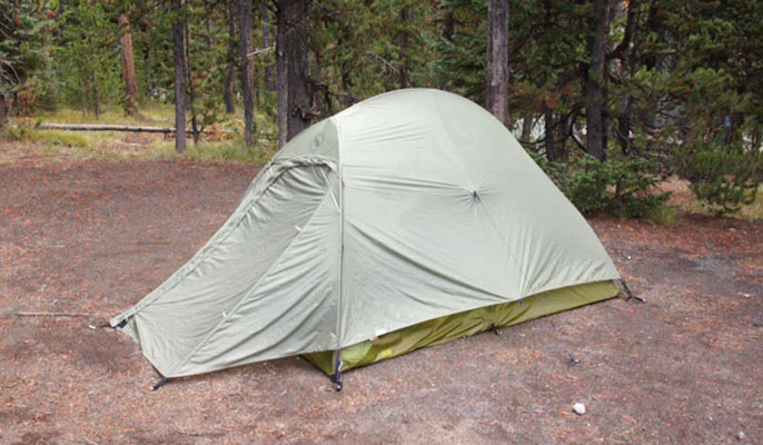 tent - yellowstone national park 