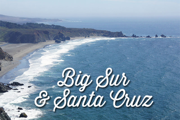 big sur et santa cruz - voyage en Californie - océan pacifique