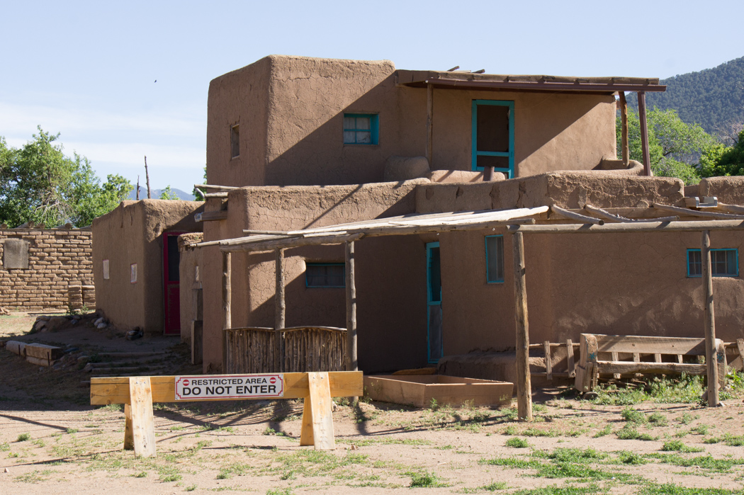 Taos Pueblo - Nouveau Mexique - zones interdites dans le village