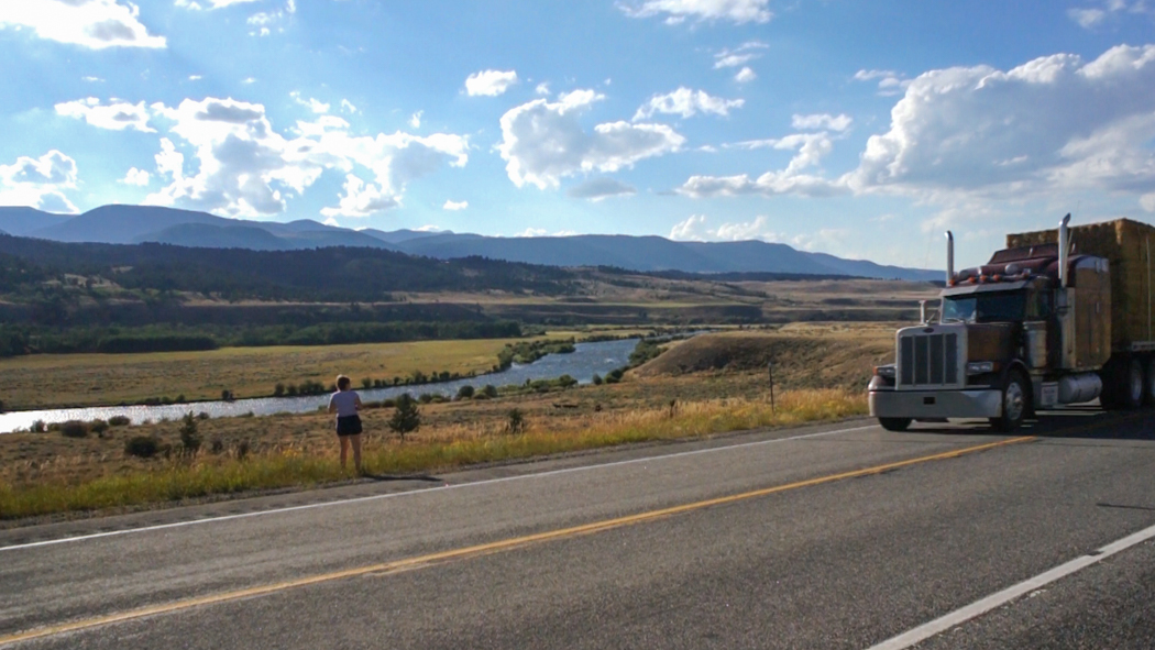 Montana - Rivière et camion