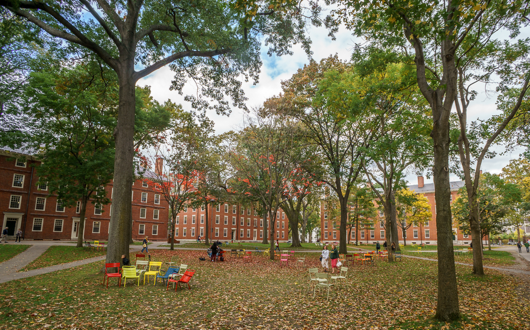 Fall Boston Harvard Yard