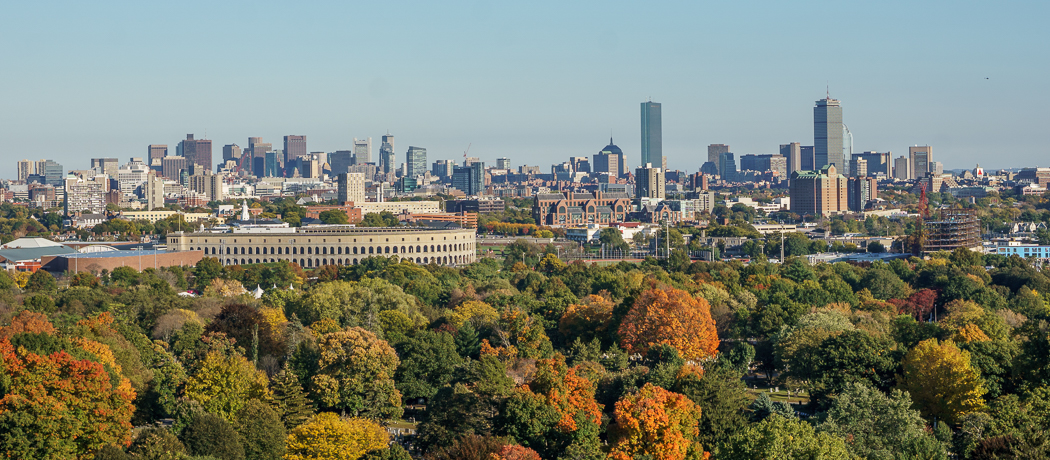 Mount Auburn - vue de Boston
