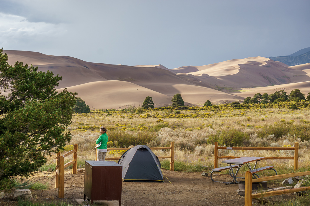 great-sand-dunes colorado- - faire du camping face aux dunes