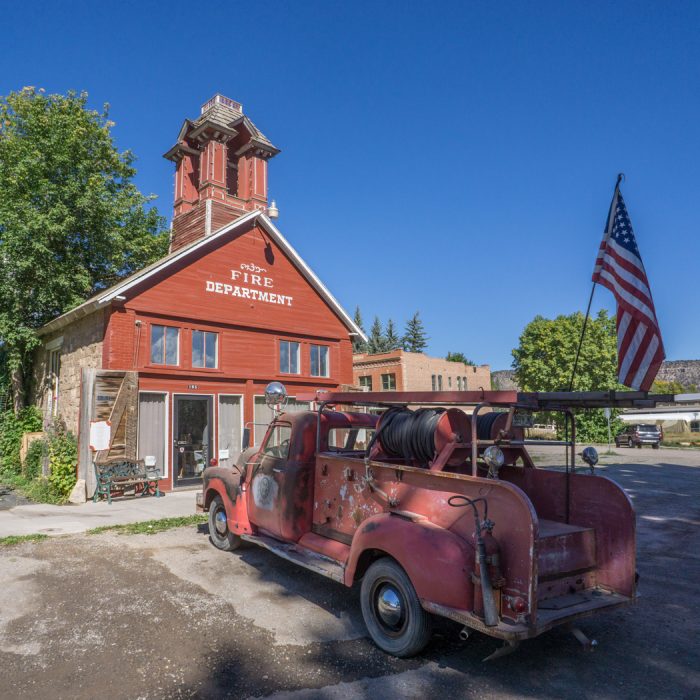 Colorado road trip - Ridgway, vintage station de pompiers