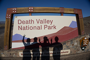 blog trip californie panneau d'entrée dans la Death Valley
