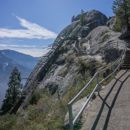 blog trip californie MOro Rock sequoia chemin