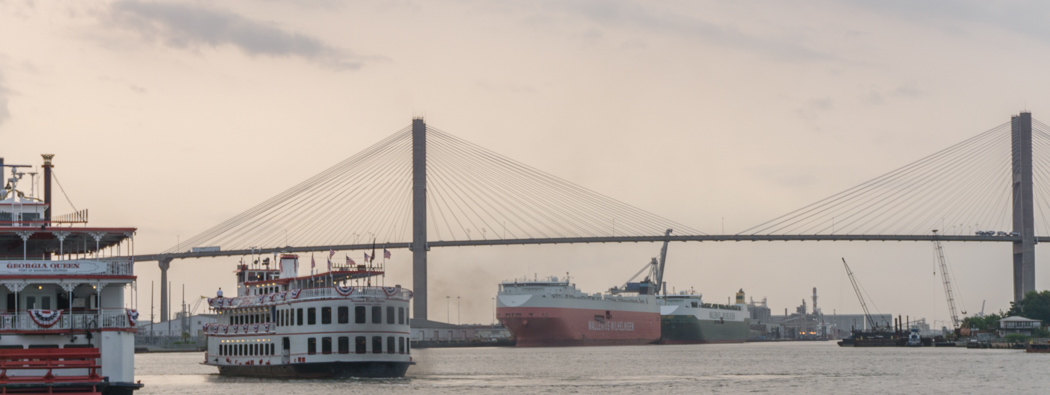 Visiter Savannah Georgie - pont et bateau à aubes