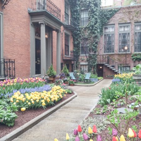 Visiter Boston - jardin de beacon hill