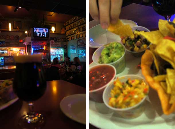 Chips et bière au Sunset Grill, Allston