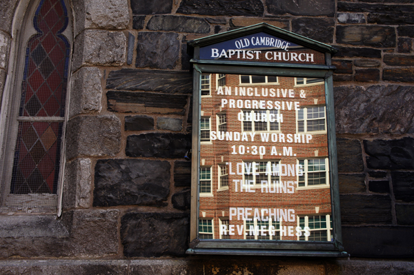 Sign Church Cambridge