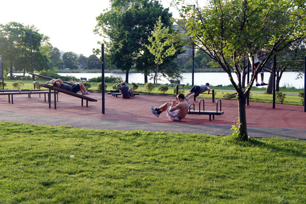 Salle de sport en plein air 