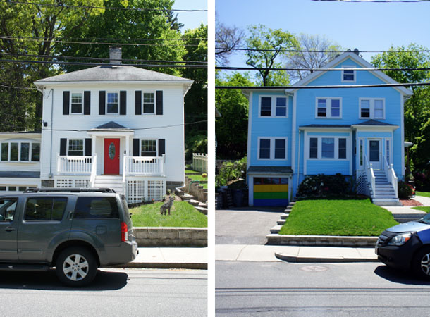 Houses on the edge of Chandler Pond