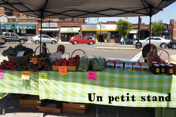 Stand at the Allston Farmer Market