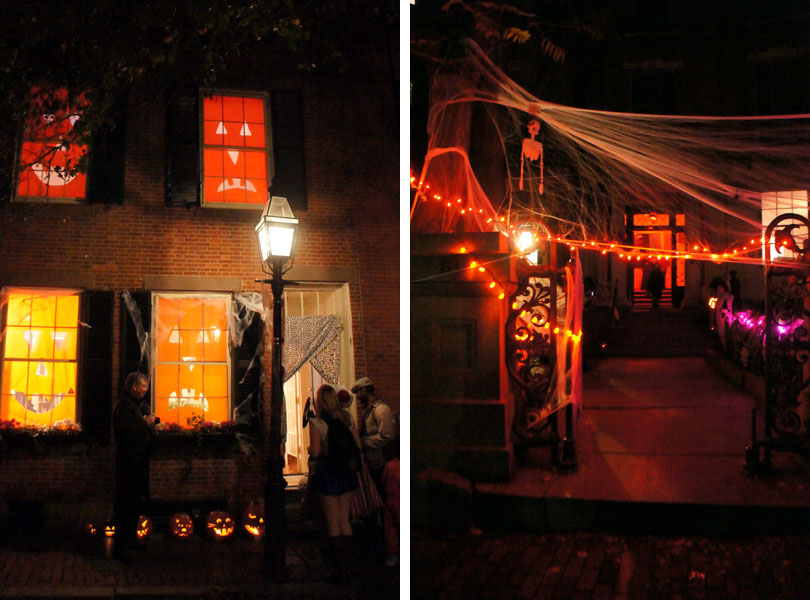 Décos d'halloween, Beacon Hill, Boston