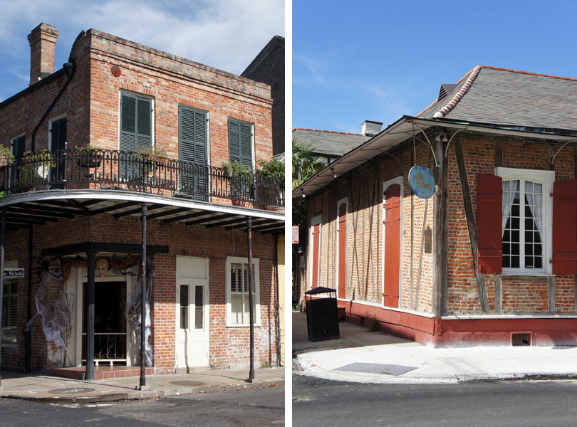 Maisons en brique, French Quarter, New Orleans