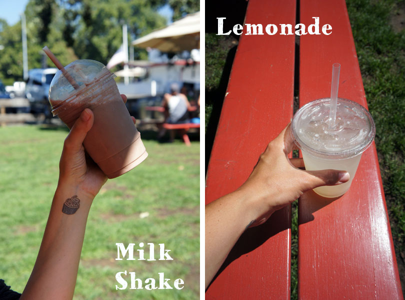 Milk Shake and Lemonade at Gott's - Napa Valley, California