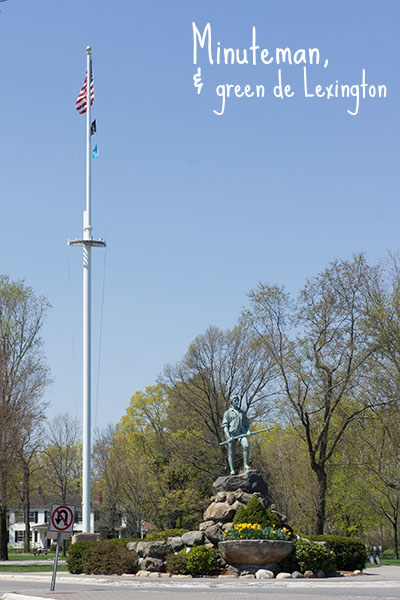 Green, Lexington, Minuteman Statue