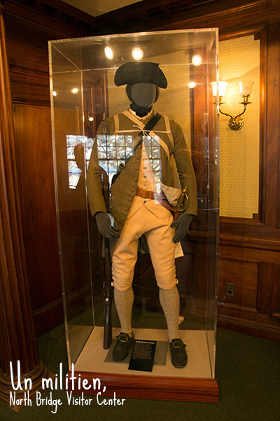 Militien - North Bridge Visitor Center, Minute man national historical park, Concord