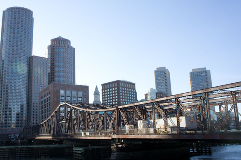 Boston, view from the Barking Crab