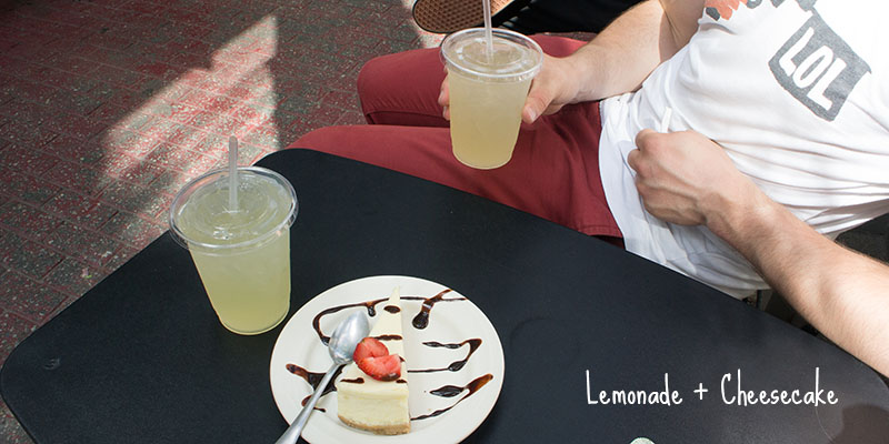 Lemonade et cheesecake