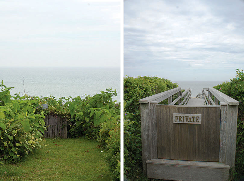 Private yard Siasconset Nantucket