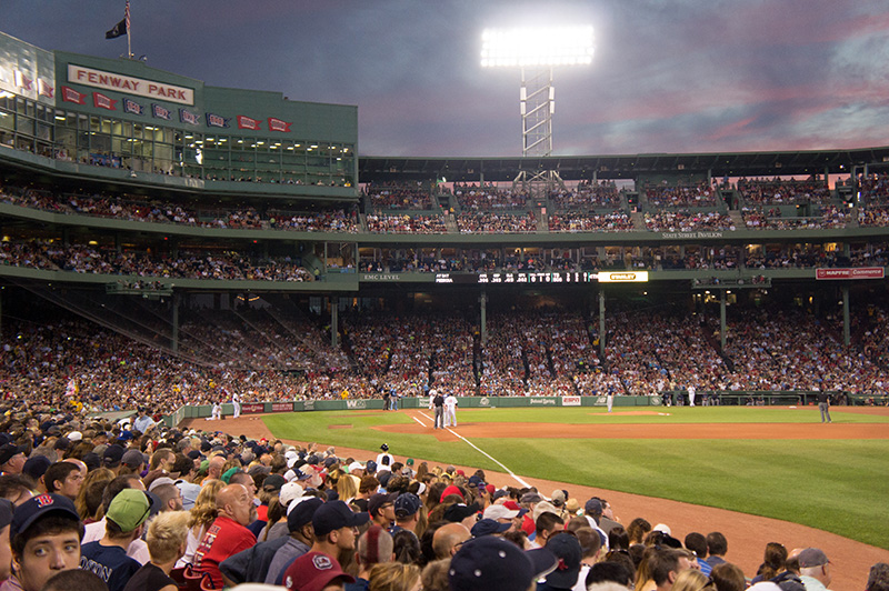 Baseball Game in Fenway Park