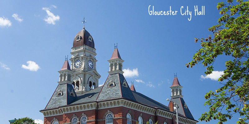 La mairie, city hall, de Gloucester