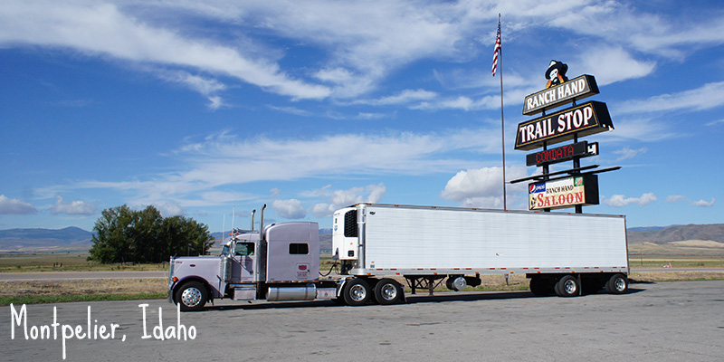 Un truck énorme à Montpelier Idaho
