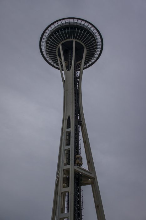 Sunset space needle