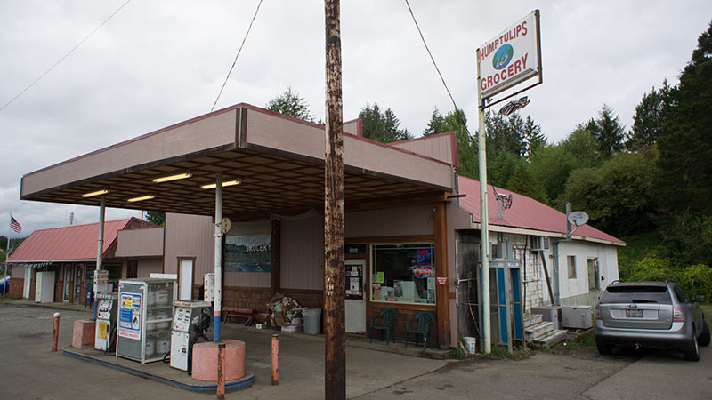 Gas station vers Olympic National Park