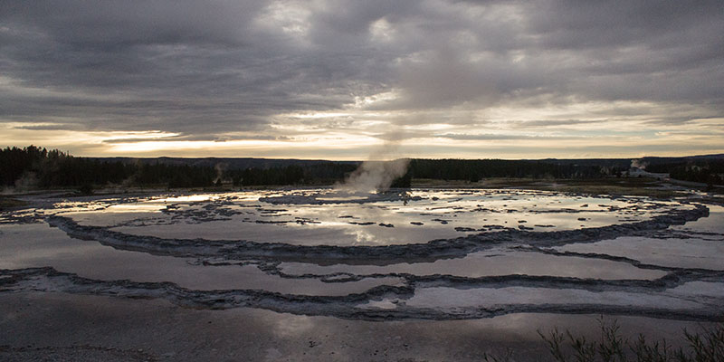 Sunset in Yellowstone