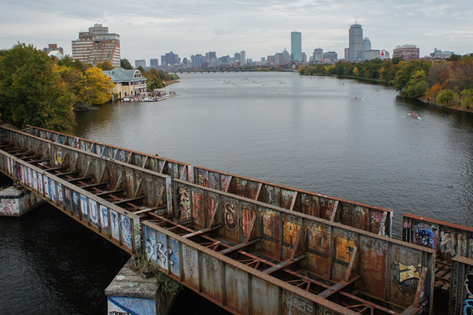 L'automne à Boston - l'été indien - vue de Boston