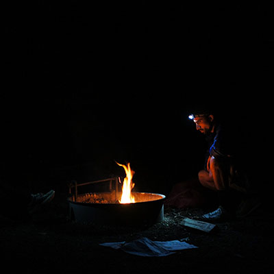 Le feu au camping