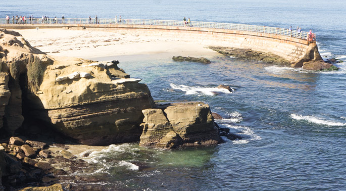 San Diego, en Californie - plage de la Jolla