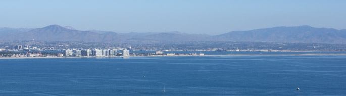 Vue de San Diego depuis Point Loma, California