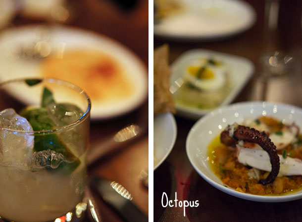 sarma - cocktails et octopus